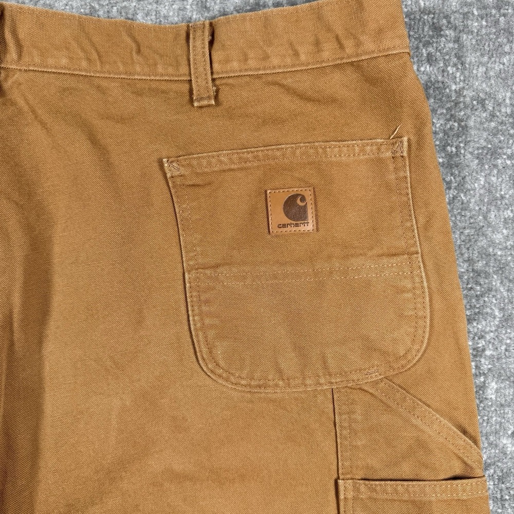 Carhartt Pants Men's 44x32 Brown Carpenter Straight‎ Leg B11-BRN